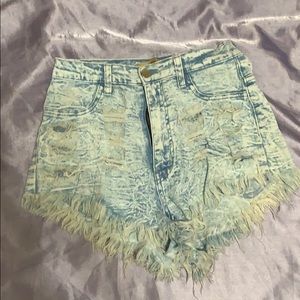 High-waisted Jean Shorts